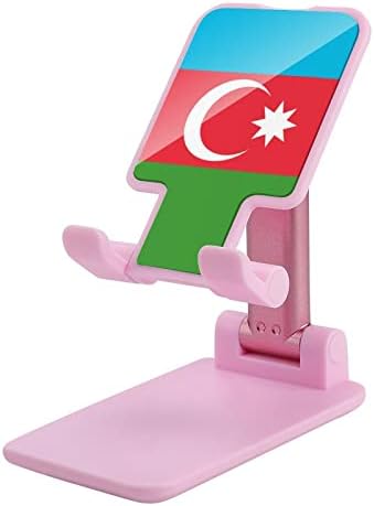 Знаме на Азербејџан преклопен десктоп мобилен телефон, преносен прилагодлив штанд за додатоци за патувања