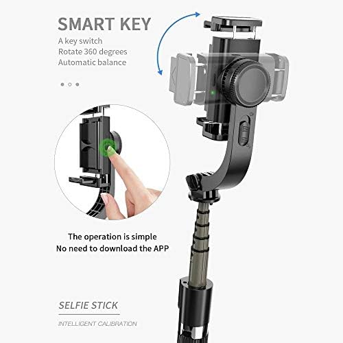 Штанд со боксер и монтирање компатибилен со Realme Narzo 30 - Gimbal SelfiePod, Selfie Stick Extendable Video Gimbal стабилизатор за Realme Narzo 30 - Jet Black