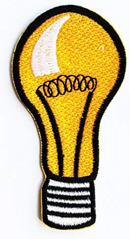 Сијалица електрична ламба деца цртан филм железо на лепенка везена лепенка за јакна торби фармерки ранец облека DIY