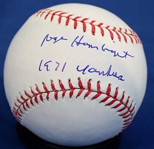 Роџер Хамбрајт „1971 година Јенкис“ го автограмираше официјалниот бејзбол на мајорската лига - автограмирани бејзбол