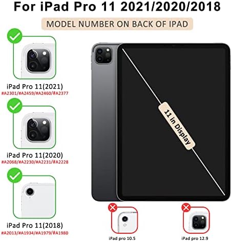 Cavokas iPad Pro 11 Инчен Случај 2018/2020/2021 1/2/3 Генерација Со Држач За Моливи Со Јаболка, Пејзаж/Портрет Мулти-Аголен