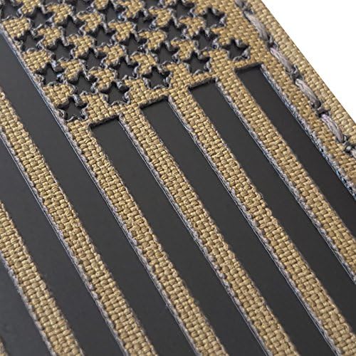 Којот кафеав тен инфрацрвен IR USA Американско знаме 3.5x2 IFF тактички морал на допир за крпеница