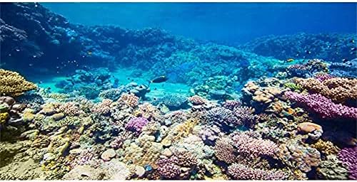 AWERT аквариум позадина корална гребена тропска риба подмолна риба резервоар позадина 36x24 инчи трајна позадина на полиестер