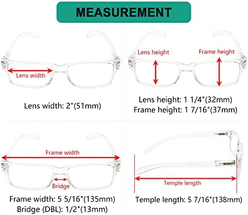Очила Заштедете 10% На Комплет 5 Пакети Класични Чисти Очила За Читање За Мажи и 5 Пакети Гроздобер Црно-јасни Читатели +2.75