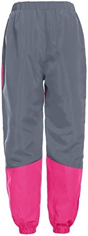 Womenените модни карго панталони со високи џемпери со пораст, рефлектирачки панталони со цврста боја во боја блок во боја
