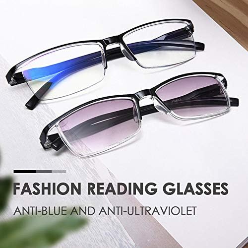 Teraise 4 пара анти-сини светлосни очила за читање со мода со пролетна шарка