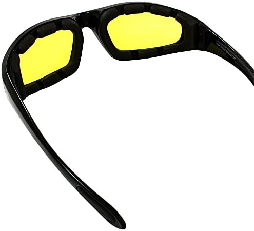 Мотоцикл Жолти Очила За Возење Очила За Сонце Со Пена Обложена исто така одлична За Макбаскет Подлогата Ја Држи Потта Подалеку