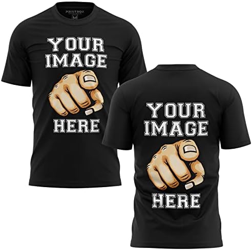 Прилагодена кошула за мажи, додадете ја вашата слика на предно и задно печатење, прилагодени маички дизајнираат свои