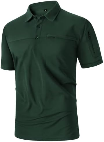 V Валанш Поло кошули за мажи со кратки ракави летни тактички воени работи голф поло маици