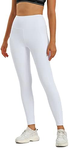 Конанде женски хеланки со високи половини со половини со 2 џебови со должина од 7/8 должина на тренингот Атлетски трчање јога панталони
