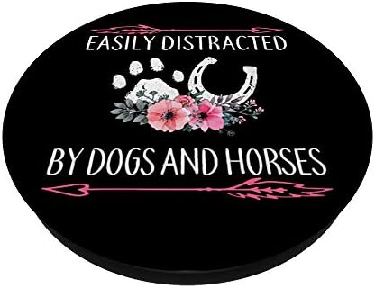 Лесно расеано од кучиња и коњи жени девојки кои се возат подароци поппокети PopGrip: Заменлива зафат за телефони и таблети