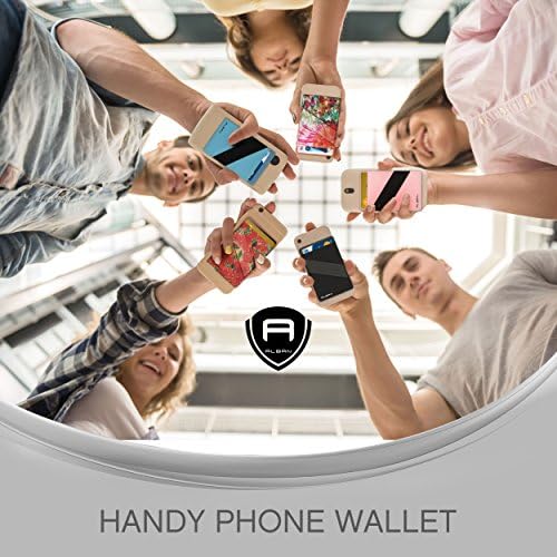 Држач за држач за кредитна картичка Албан на мобилниот телефон паричник РФИД блокирање со лента за прсти 2 пакет