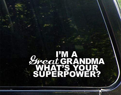 Јас Сум Голема Баба Која Е Вашата Суперсила-9 х 3&34 ; - Винил Умре Намалување Налепница/Браник Налепница За Прозорци, Автомобили,