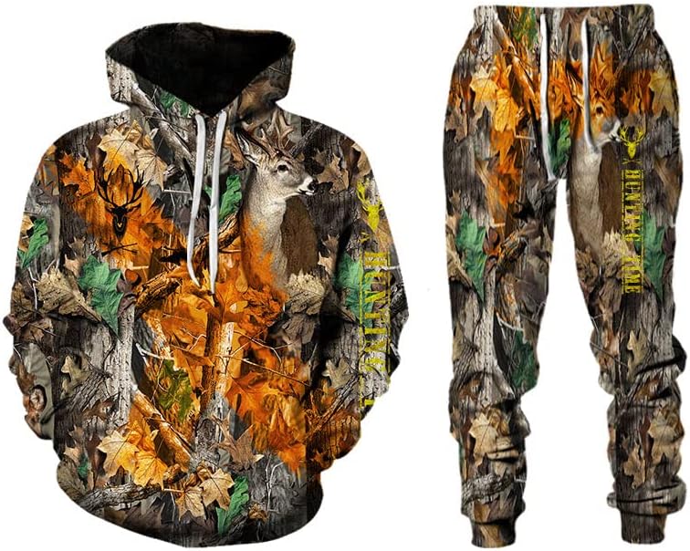Менс спортска облека постави есенски зимски тренерки 3Д печатени дуксери костуми џогери случајни sweeshirts џемпери мажите со