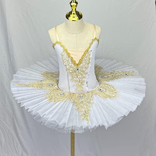 Девојки професионални балетски фустани за палачинки балетски танцувачки здолништа се продолжеат детски костум за балерина за