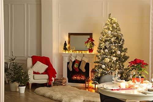 Каролина богатства CK3991cs Божиќни снегулки Велики Дане Божиќно порибување, камин виси чорапи Божиќна сезона забава Декори за семејни празници, украси за празници, у?