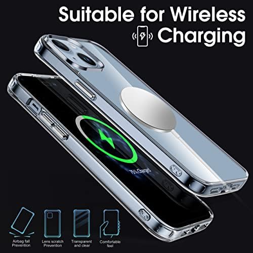 Migeec за iPhone 14 Clear Case Shockprouse Телефонски Капак Заштитен Телефон Случај за iPhone 14, 6.1 инчен