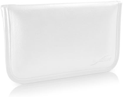 Boxwave Case Компатибилен со LG Harmony 4 - Елита кожена торбичка, синтетичка кожна покривка на куќиште Дизајн на пликови за LG Harmony 4 - Брегот на Слоновата Коска