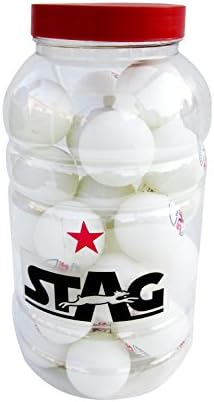 Стаг високи перформанси 1 starвездени топки за тениски топки напредни 40+мм пинг -понг топки за обука, турнири и рекреативна