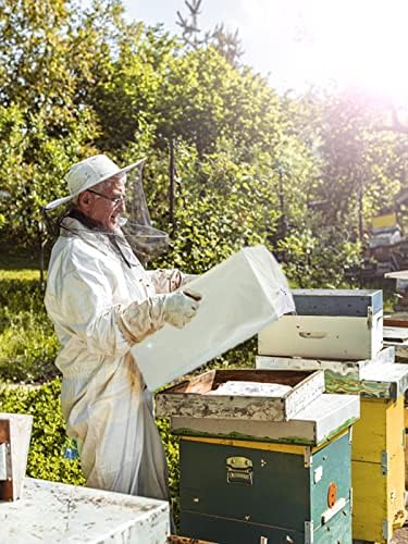 Mewtogo 2 PCS Bee Mesh Transport Transport - Пчела за шивања со јадра со пчела со влечење, издржливо дишење за да се спречат