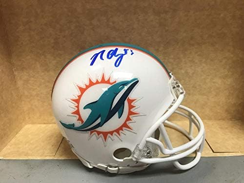 Ник О'Лири Мајами Долфинс потпиша автограмиран мини шлем w/COA