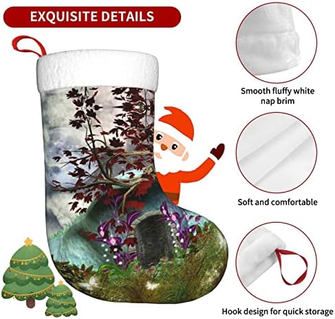 Готска самовила градинарски колонизирани Божиќни чорапи за домашни празници за Божиќни забави
