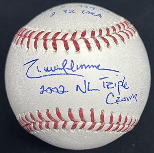 Ренди nsонсон 2002 NL Triple Crown Потпишан статиран бејзбол ЈСА сведок - автограмирани бејзбол