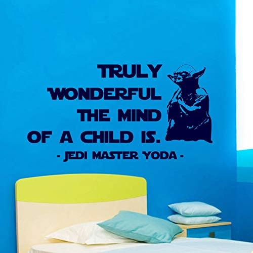 Wallидни декорации Јода Starвездени војни wallидни декларации Најдобри цитати на Јода навистина прекрасно Умот на детето е деца