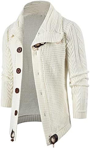 Dudubaby есен џемпери за мажи есен и зимска мода лабава кардиган топол џемпер со јакна со качулка