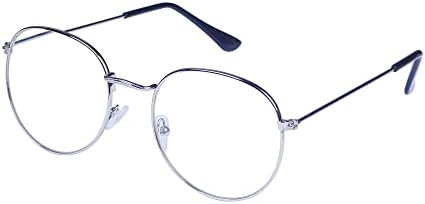 Oxоксиго унисекс чаши за читање мажи жени ретро гроздобер метална рамка чиста леќа+ лента за очила