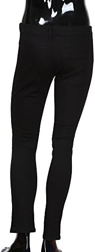 Менс Менс со високи половини искинато панталони за искинати дупки со дупки, лажни цврсти фармерки Еластични џогери улична облека