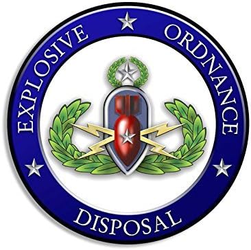 LPF USA Round EOD Rank Master Explorsion Disposent Seal Peal налепница
