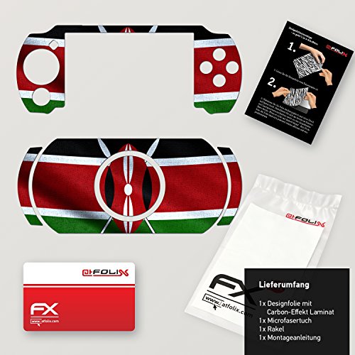 Sony PSP-E1000 / E1004 Дизајн на кожата „Знаме на Кенија“ налепница за PSP-E1000 / E1004