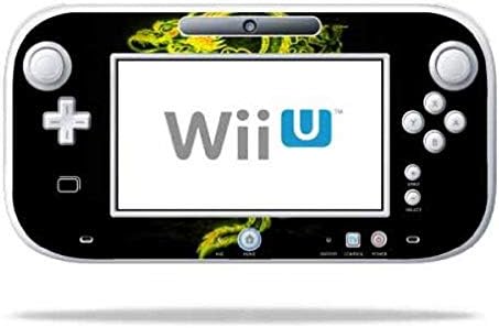 MOINYSKINS кожата компатибилна со Nintendo Wii U GamePad контролор за завиткување на налепници кожи неонски змеј