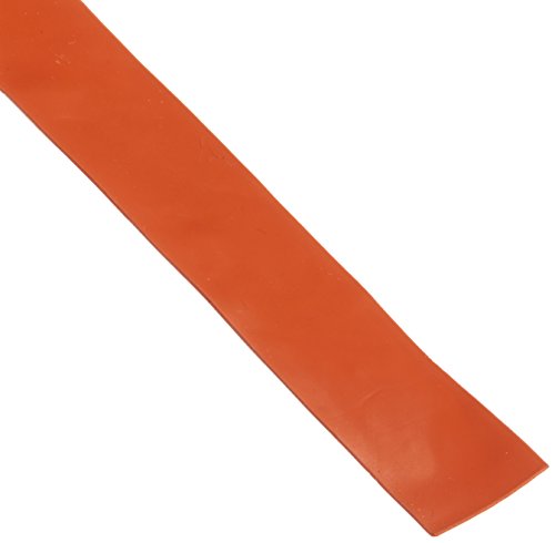Силиконски лист, 50А Дурометар, мазна завршница, без поддршка, дебелина од 0,5 мм, должина од 0,5 , должина од 36, црвена