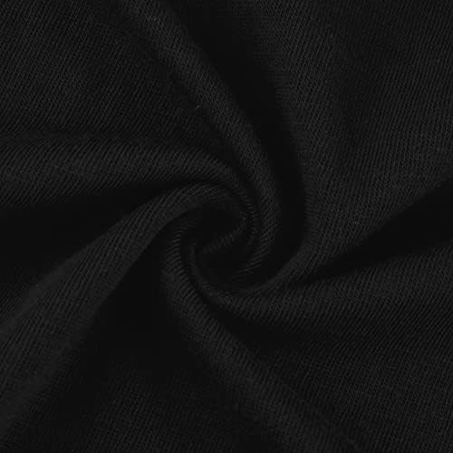 Brенски женски божиќни туники врвови мода 2023 новогодишна долга ракав екипаж џемпери случајна санта стаклена графичка џемпер