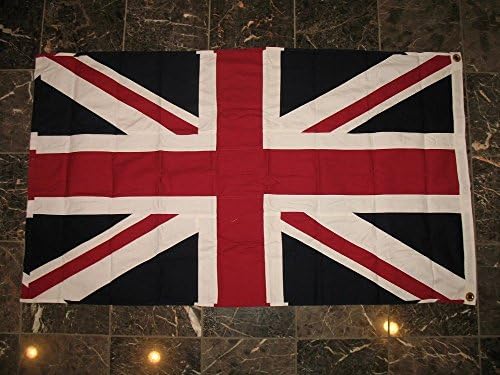 Британска унија Jackек знаме 3 ft x 5 ft памук и лепенка комбо Велика Британија Велика Британија Британска империја