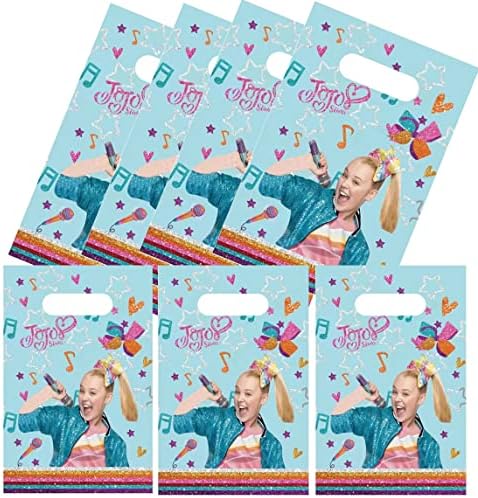 Рашира 40 пакет jojo si-wa Партиски торби за подароци третираат бонбони добра торби за joоо девојче Тема за роденденски забави