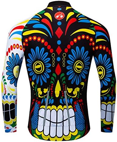 Велосипедизам маичка со долг ракав мажи велосипед врвни џебови циклус кошула пат велосипед облека