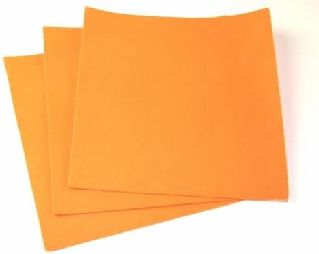 Леплива Грб Самолеплива Акрилна Ткаенина Од Филц 12 Квадратни Супер Светло Портокалови-по лист