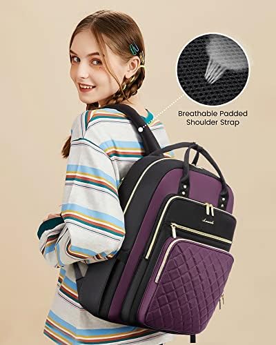 Lavevook лаптоп ранец за жени, отпорни на вода патувања за патувања ранец чанта стилска колеџ бизнис наставничка медицинска