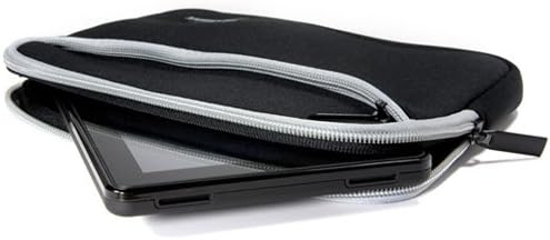 Case Boxwave Case компатибилен со Motorola MBP845Connect 5 - Мекото количество со џеб, мека торбичка Неопрен капаче за ракав, патент џеб за Motorola MBP845Connect 5 - Jet Black