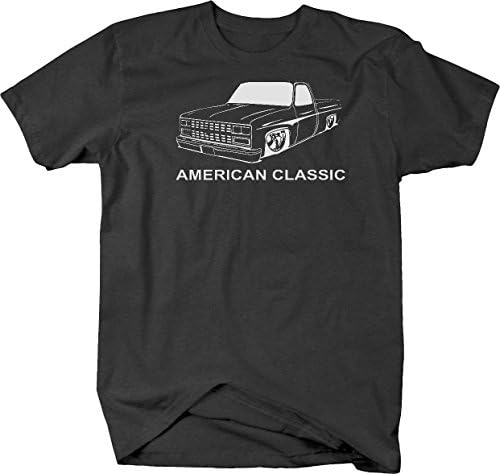 Задебелени отпечатоци Американски мускулен автомобил Ц10 Флотисајд 1973-87 квадратни каросериски камиони маица