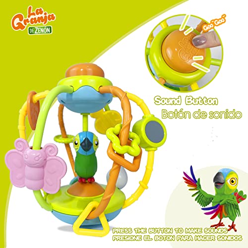 Играчки за бебиња Ла Гранџа де Зенон 6 до 12 месеци бебешки штракаат - новороденче Активност, зафатена топка за новороденчиња Истери за развој на едукативно учење за