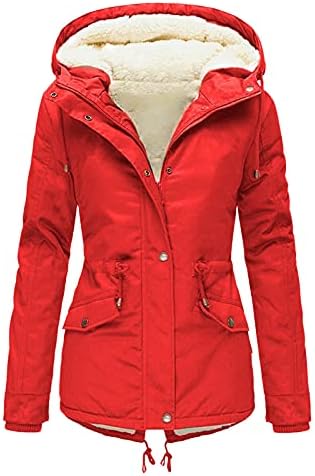 Женски зимски згуснети палто крзно крзно надолу палто кадифен јака топла јакна за одмор на отворено надворешна облека со џеб