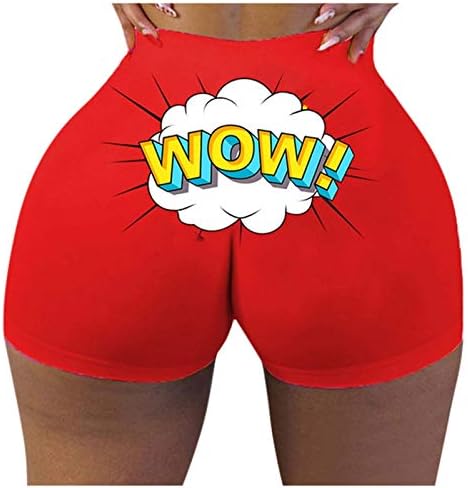 Женски тренинзи шорцеви летни женски модни тенки смешни зборови печати шорцеви задникот лифт шорцеви гаќички покриваат подеми за жени