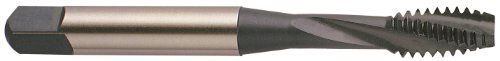 Серија YG-1 H6 Премиум HSS Spiral Flute Tap, неоткриен финиш, тркалезна шипка со квадратен крај, модифициран комофер на дното, големина од 8-32, толеранција на H3