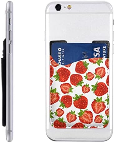 Рокале јагоди Беспрекорен држач за телефонски картички на паричникот за паметни телефони на iPhone и Android