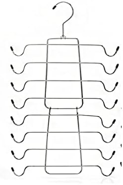 Zyjbm повеќеслојни магични панталони решетки за решетки од не'рѓосувачки челик, преклопување решетка за решетката за гардероба
