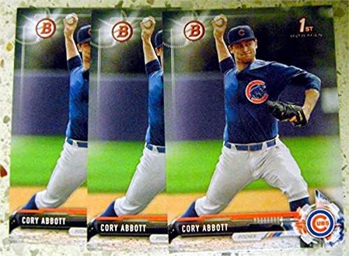 Аутограмска магацин 597886 Бејзбол картичка Кори Абот - Проспект на дебитант многу од 3 Чикаго младенчиња 2017 Топс Бауман -
